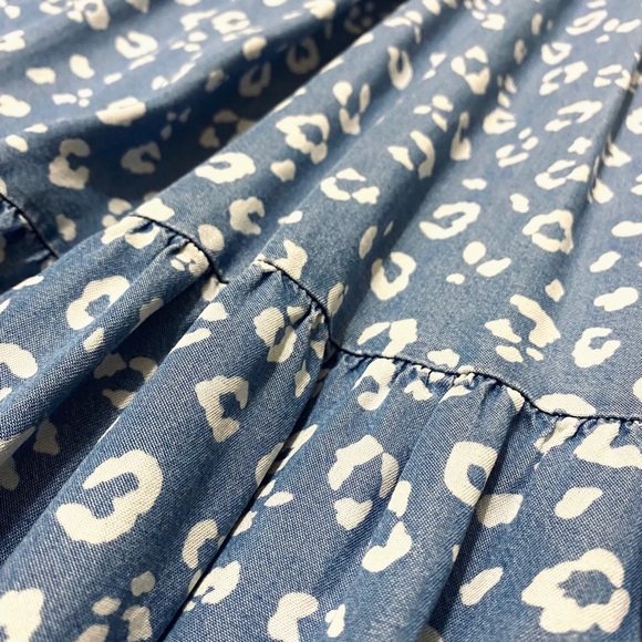 Thread & Supply, Tencel Lyocell, Sleeveless Animal Print Midi Dress Size M - Picture 3 of 3